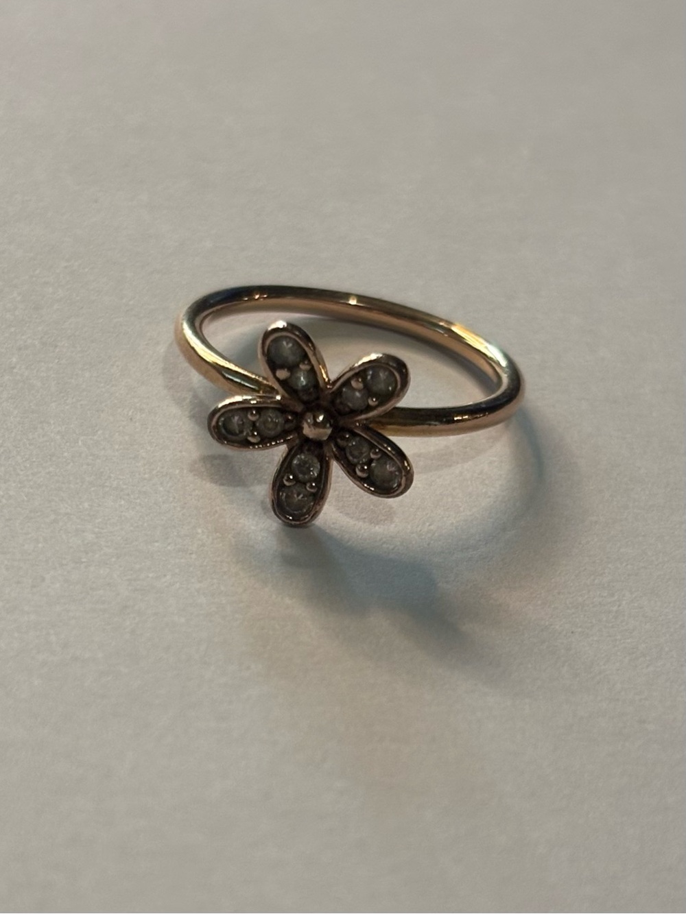 Authentic Pandora Rose Dazzling Daisy Flower Ring CZ Size 48 / 4.5